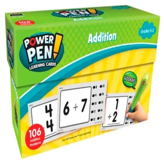 Teacher Created Resources Power Pen Learning Cards, Addition, Grades K to 2 image {1}