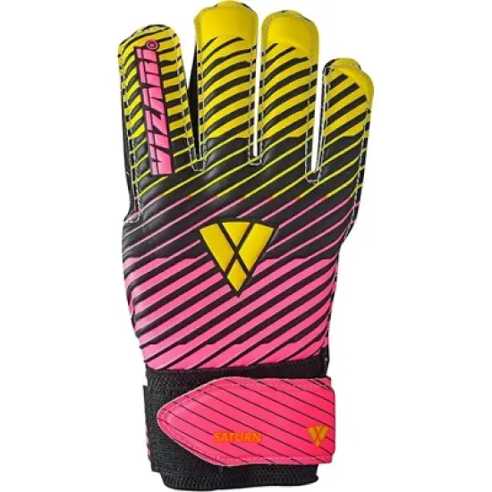 Vizari Sports Saturn Soccer Goalie Goalkeeper Gloves for Kids Youth & Boys, Football Gloves with Grip Boost Padded Palm and fingersave Flat Cut Construction image {2}