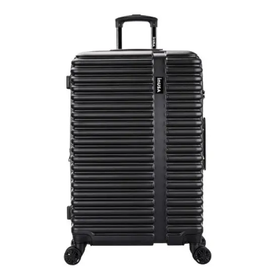 InUSA Ally Lightweight Hardside Large Checked Spinner Suitcase image {1}