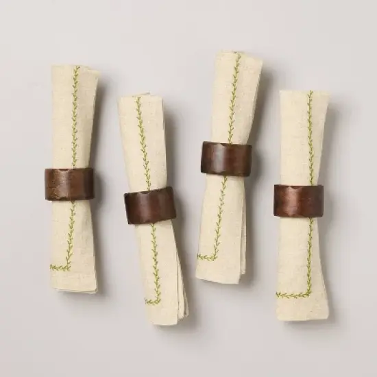 Carved Edge Napkin Ring - Hearth & Hand&trade; with Magnolia image {2}