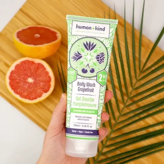 Human+Kind Body Wash - Hydrating Body Wash - Grapefruit - 8.45 oz image {4}