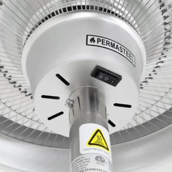 1500W Electric Infrared Stainless Steel Patio Heater with Table - Permasteel image {7}