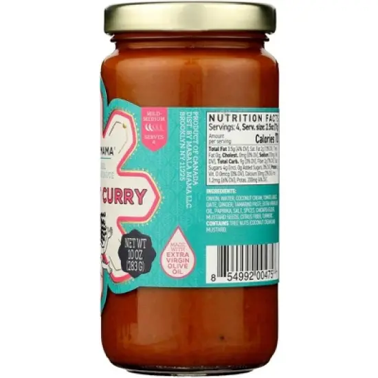 Masala Mama Coconut Curry Cooking Sauce - Case of 6/10 oz image {3}
