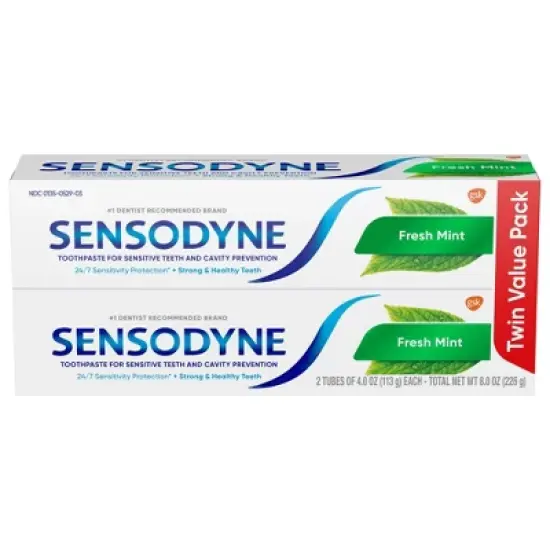 Sensodyne Fresh Mint Toothpaste - 4oz/2ct image {4}