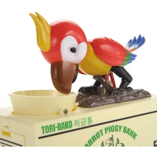Ready! Set! Play! Link Parrot Bird Coin Saving Bank, Money Box For Girls & Boys image {2}