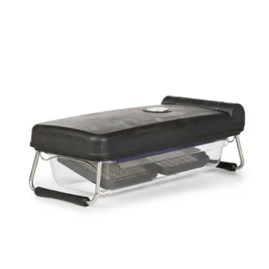 PL8 Professional Chopper Black: Manual Food Chopper & Slicer, 3 Blades, Dishwasher-Safe, Polyoxymethylene, ABS, Stainless Steel image {7}