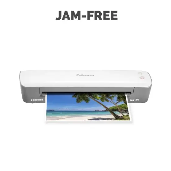 Fellowes&reg; Ion&trade; 95 Personal Themal Laminator with Pouch Starter Kit, 9.5 In., Gray/White image {9}