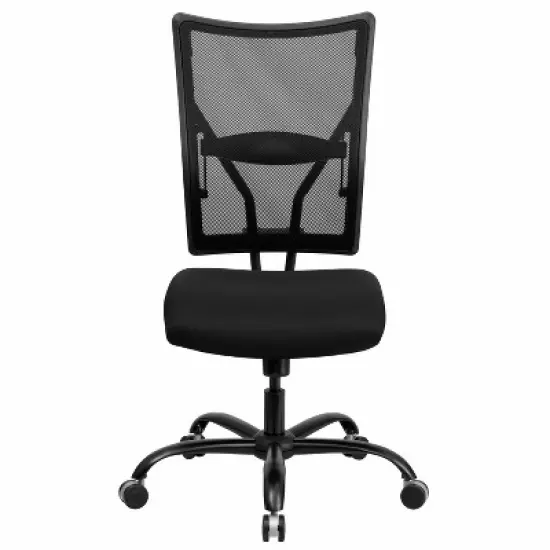 HERCULES Series 400 lb. Capacity Big & Tall Executive Swivel Office Chair Black Mesh - Flash Furniture image {3}