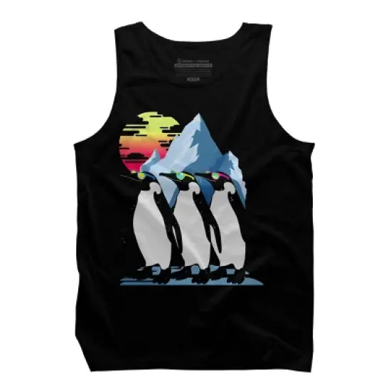 Men's Design By Humans North Pole Summer By clingcling Tank Top image {4}