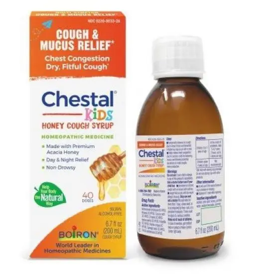 Chestal Kids Honey by Boiron Homeopathic Medicine For Cough & Chest Congestion  -  6.7 fl oz Liquid image {11}