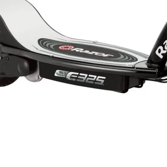 Razor E325 RideOn 24V High-Torque Electric Powered Scooter with Twist-Grip Acceleration Control, Rear Brakes, & Retractable Kickstand, Black image {3}