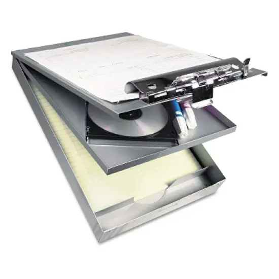 Saunders Cruiser Mate Aluminum Storage Clipboard 1 1/2" Clip Cap 8 1/2 x 12 Silver 21017 image {8}