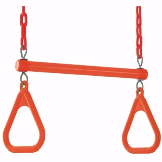 Machrus Swingan Trapeze Swing Bar with Vinyl Coated Chain - Fully Assembled image {6}