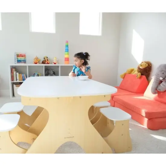 KidKraft Arches Expandable Table with Bench Set image {6}