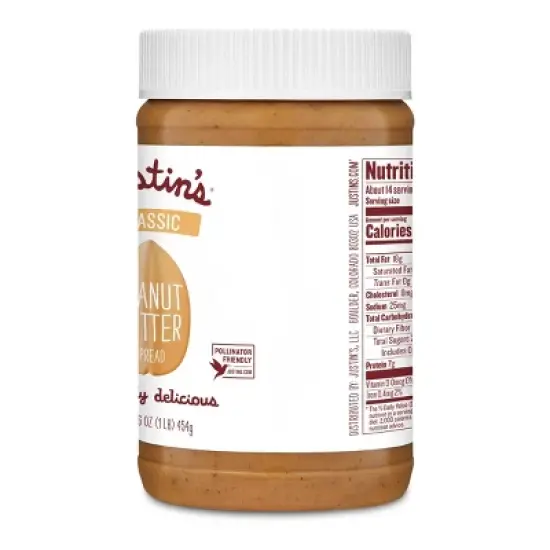 Justin's Classic Peanut Butter - 16oz image {2}