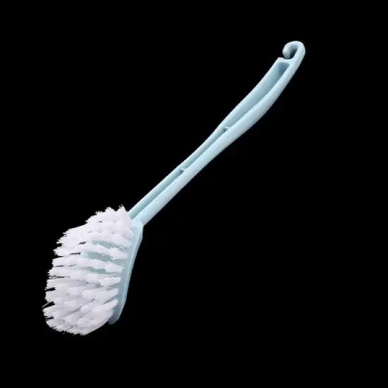 Unique Bargains Plastic Rectangle Toilet Brush Blue 15.7" x 1.6" image {2}