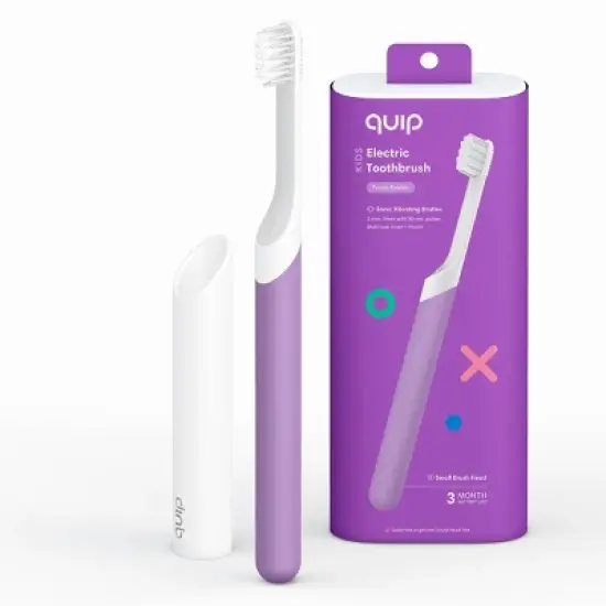 quip Rubber Kids' 2-Minute Timer Electric Toothbrush Starter Kit with Travel Case image {16}