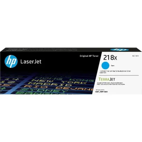 HP 218X Cyan High Yield Toner Cartridge Prints Up to 2500 Pages (W2181X) image {9}
