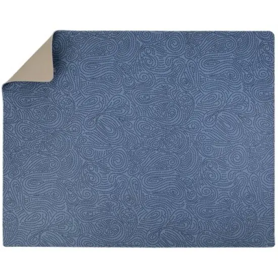 Drymate 19"x24" Dish Drying Mat - Borage Blue Stucco: Kitchen Drying Mat for Dishes, Machine Washable, Polyester image {1}