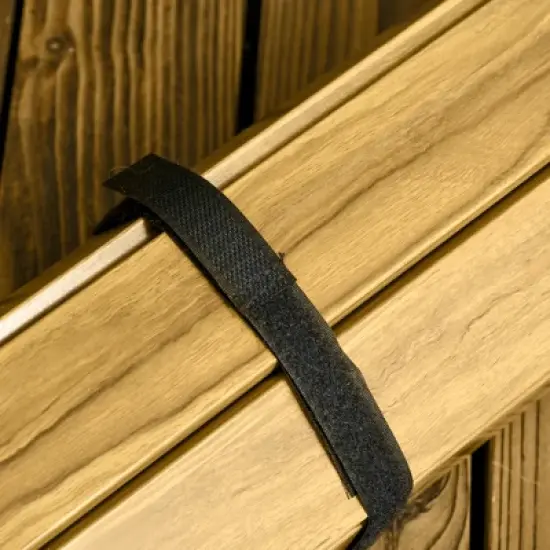 Outsunny Outdoor Portable Table with Collapsing Roll-Up Top, Folding Camping Table, Waterproof Finish, Picnic & Tailgate Table for Beach image {5}