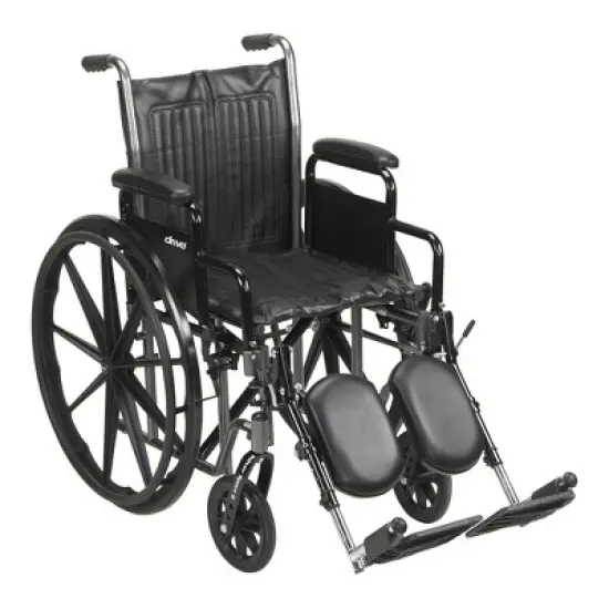 McKesson Steel Wheelchair with Swing-Away Footrest, 250-350 lbs. Weight Capacity image {3}