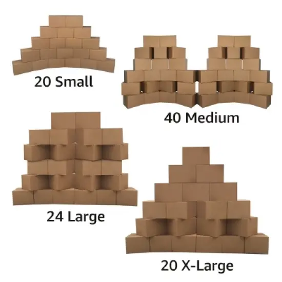 UBMOVE 9 Room Economy Kit 104 Moving Boxes & Packing Supplies image {4}