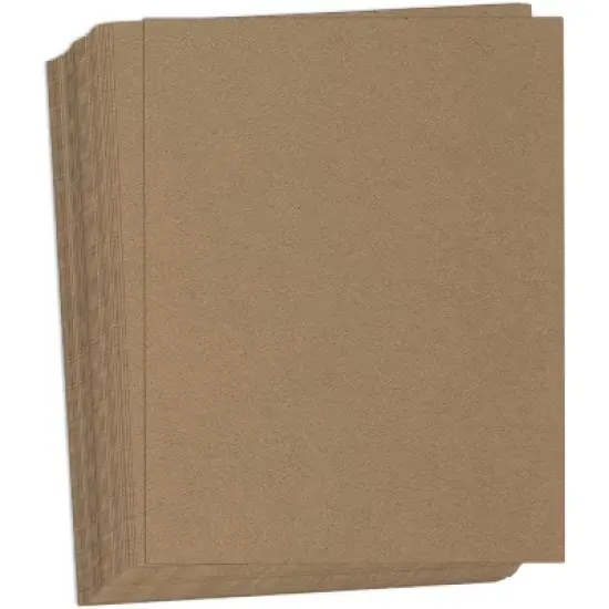 Hamilco Brown Kraft Cardstock Scrapbook Paper 8.5x11" Thick Blank Card Stock Heavy Weight 100 lb Cover - 50 Pack image {6}