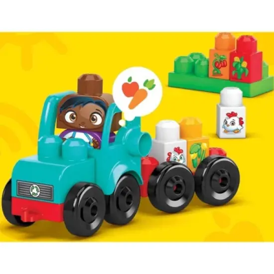MEGA BLOKS Toy Blocks Grow & Protect Farm with 3 Figures for Toddler - 51pcs image {4}