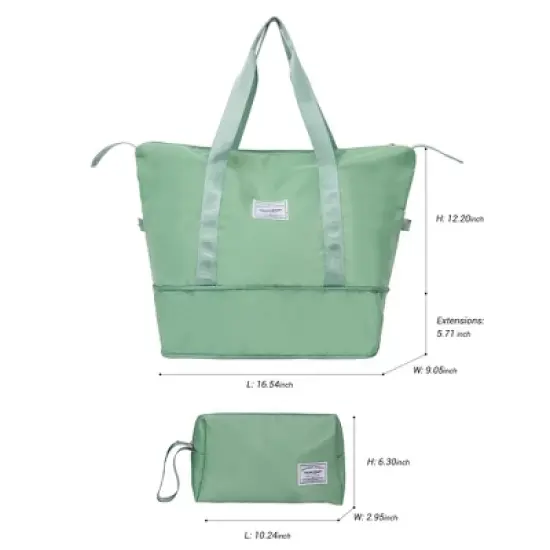 Gulches 5-Piece Expandable Hard PC Luggage Set, Light Green, TSA Lock, Lightweight Rolling Luggage image {5}