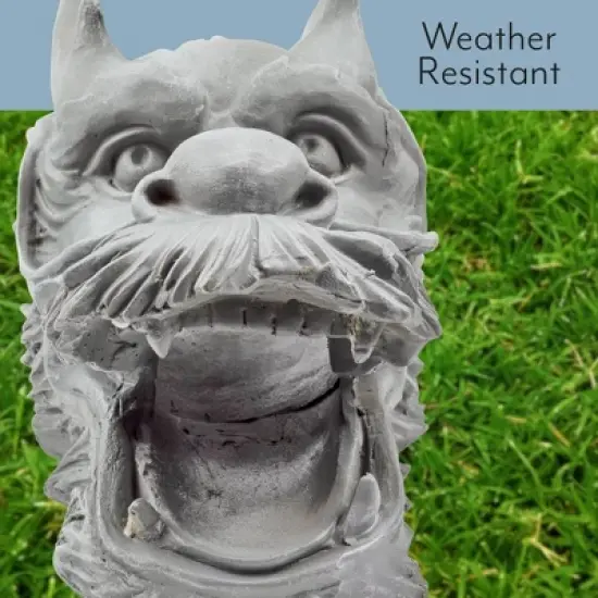 Cornucopia Brands Dragon Garden Downspout Sculpture; Splash Block Anchor for Downspout Extension image {6}