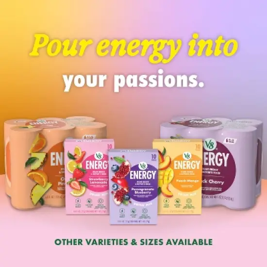 V8 +Energy Summertime Watermelon Energy Drink - 6pk/8 fl oz Cans image {8}