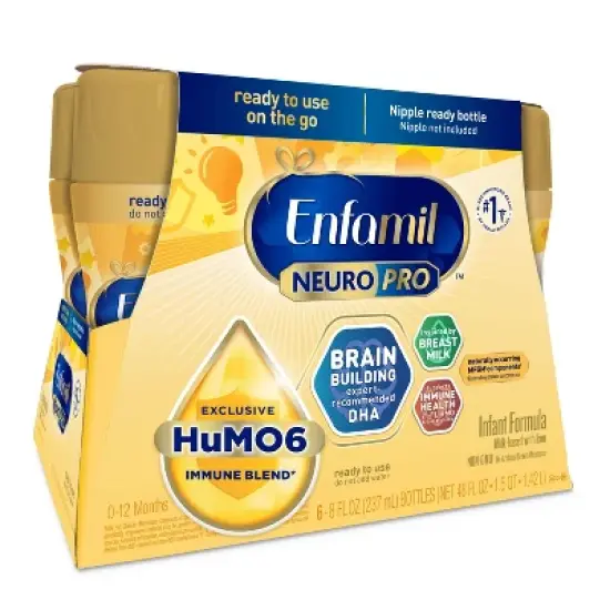 Enfamil NeuroPro Ready to Feed Infant Formula Bottles - 8 fl oz Each/6ct image {1}