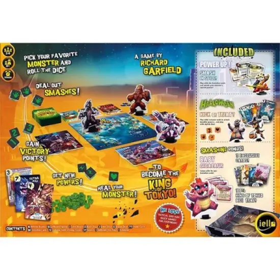 IELLO King of Tokyo: All in One Monster Box Strategy Board Game with Expansions, 2-6 Players, Ages 8+ image {4}