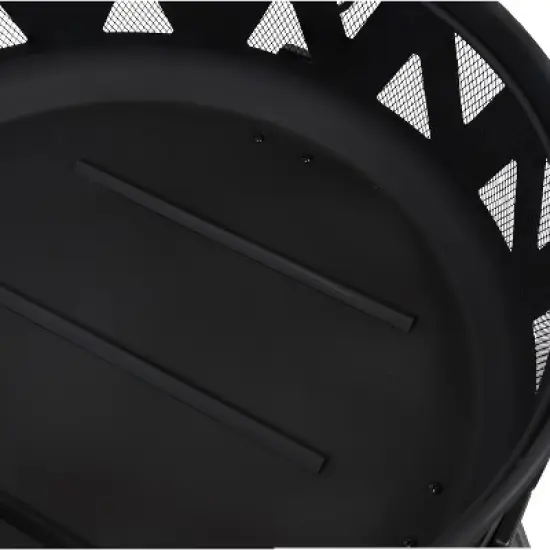 Sunndyaze Outdoor Steel Fire Pit Nordic Inspired, 34-Inch image {6}