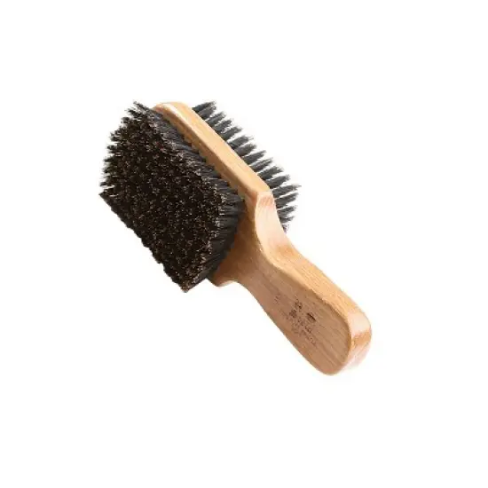 Bass Brushes - Men's Hair Brush Wave Brush with 100% Pure Bass Premium Natural Boar Bristle FIRM & SOFT Natural Wood Handle Oak Wood image {1}