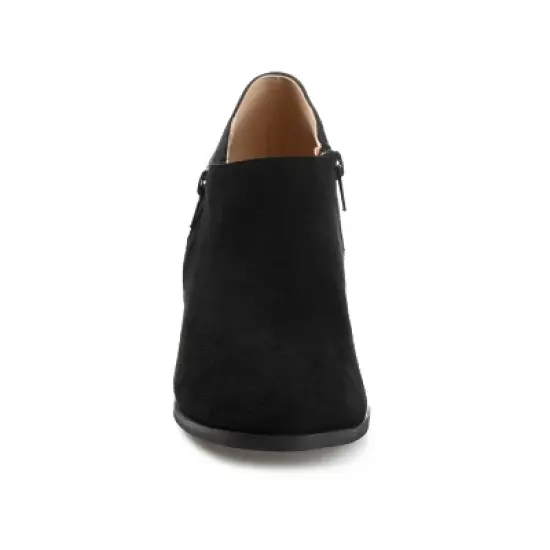 Journee Collection Womens Sanzi Comfort Insole Inside Zip Block Heel Booties image {5}