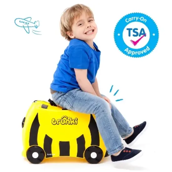 Trunki Kids' Ride-On Hardside Carry On Suitcase image {4}