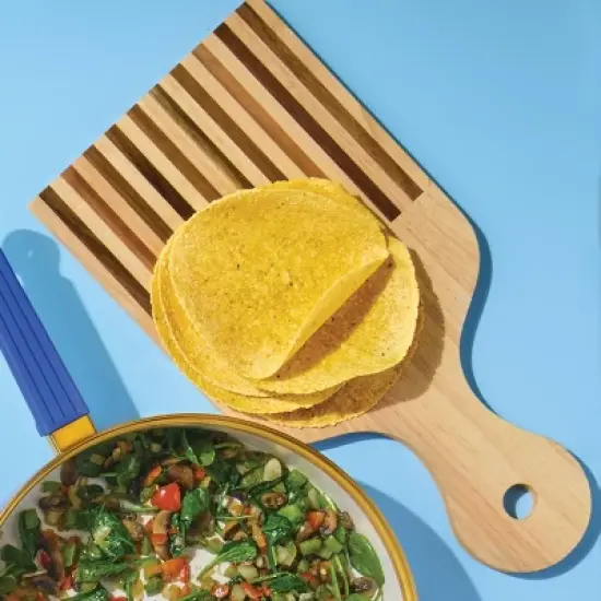 Shaped Wood Cutting Board with Handle - Tabitha Brown for Target: Tabitha Brown Kitchen Collection, Hand Wash, Brown image {1}