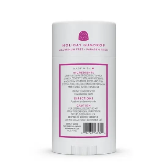 Native Limited Edition Aluminum Free Deodorant - Holiday Gumdrop - 2.65oz image {10}