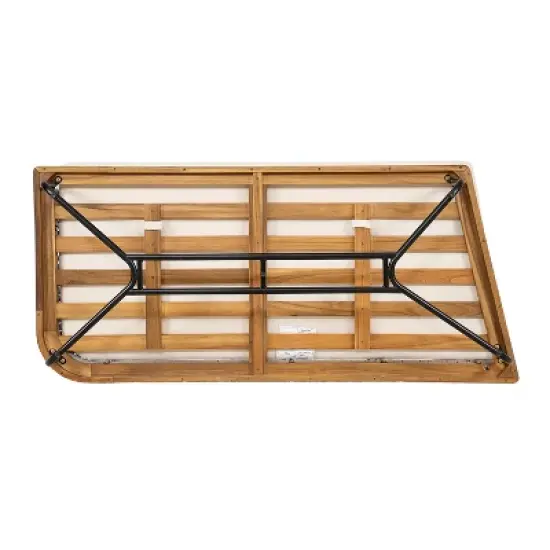 Christopher Knight Home Lucca Outdoor Acacia Wood Rope Woven Left Arm Sectional Sofa image {7}