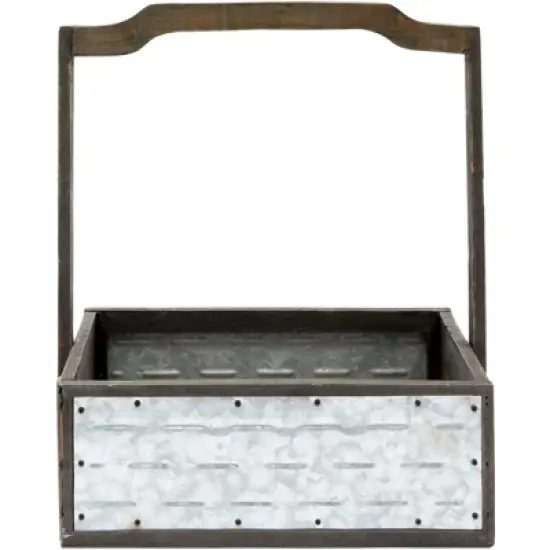 Farmlyn Creek 3 Packs Galvanized Metal Planter Box with Handle for Garden and Farmhouse D&eacute;cor, 3 Sizes image {4}