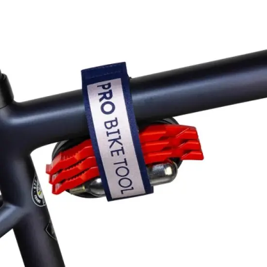 PRO BIKE TOOL Blue Frame Strap for Inner Tube and Tool Carrying image {2}