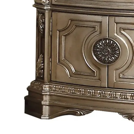 30" Northville Nightstand with 1 Drawer Antique Silver - Acme Furniture image {3}