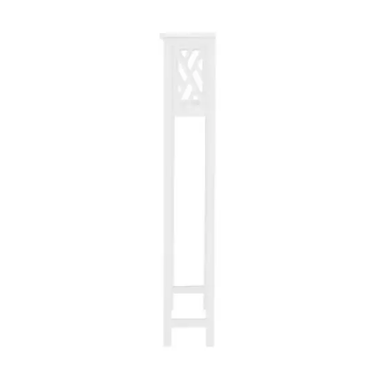 Coventry Bathroom Over the Toilet Open Storage Shelf White - Alaterre Furniture image {3}