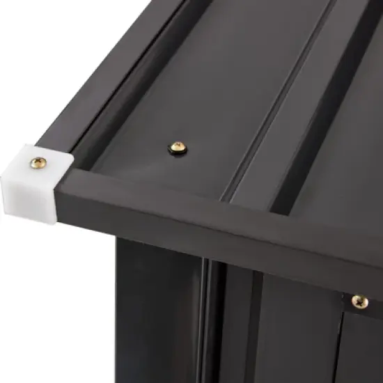 Outdoor Storage Shed, 3 x 3 FT Metal Steel Garden Shed with Single Lockable Door, Small Shed Outdoor Steel Utility Tool Shed for Backyard Garden Lawn image {5}