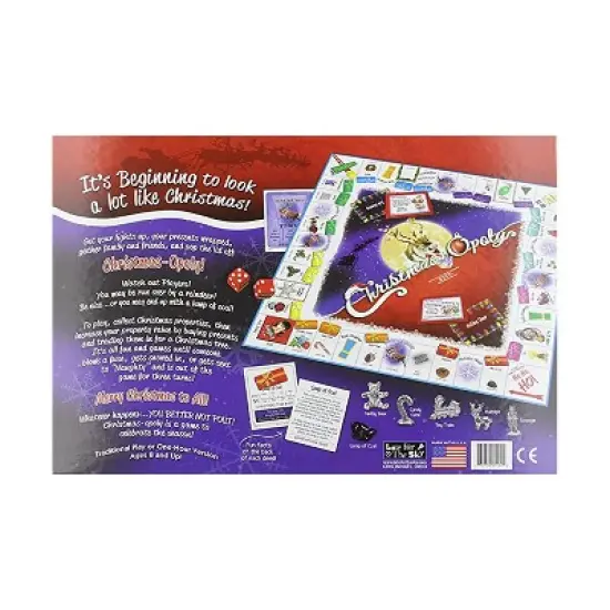 Late for the Sky: Christmas-Opoly Monopoly Board Game image {3}