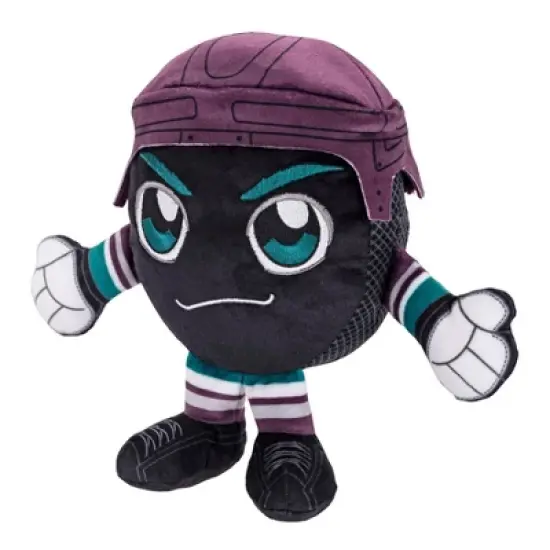 Bleacher Creatures Anaheim Ducks Mighty Ducks Logo 8" Kuricha Hockey Puck Plush image {3}