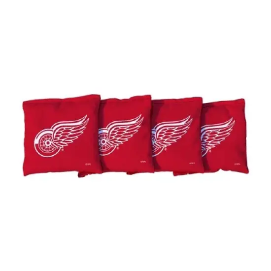 NHL Detroit Red Wings Corn-Filled Cornhole Bags Red - 4pk image {1}