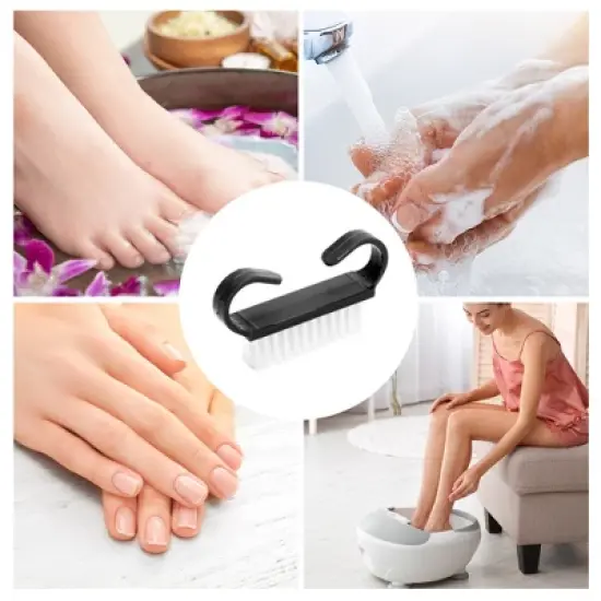 Unique Bargains Durable Solid Nail Cleaning Brush Small 5Pcs image {5}