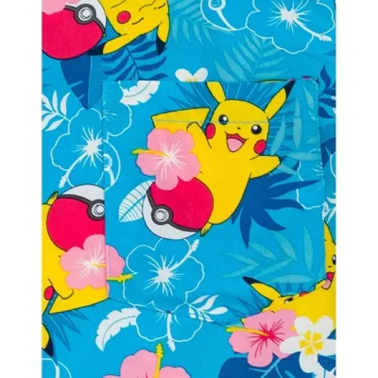 Pokemon Matching Family Hawaiian Button Down Dress Shirt Toddler image {5}